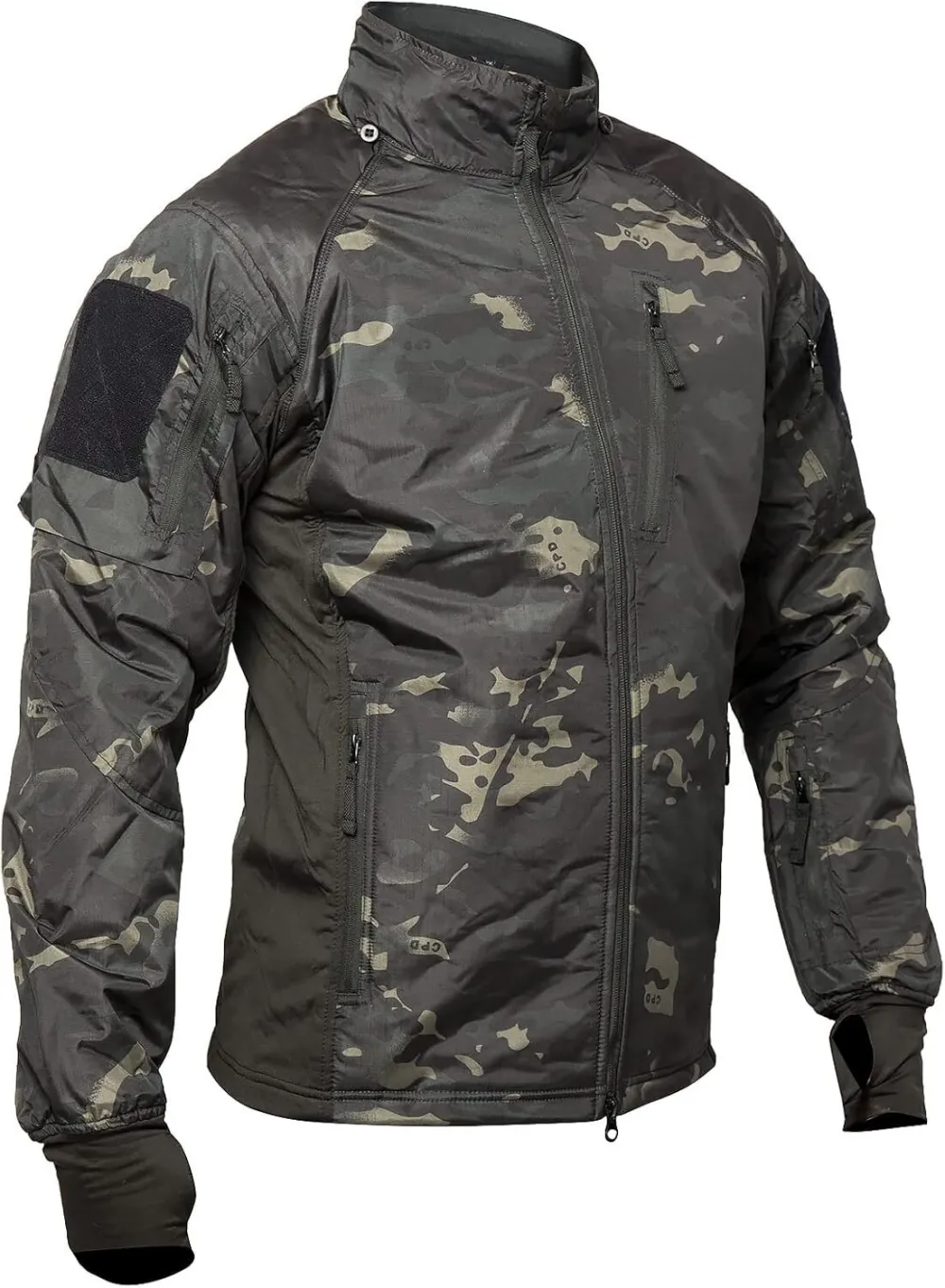 Men's Winter Tactical Jacket Lightweight Fleece lined Insulated Midlayer Hunting Military Softshell uniform