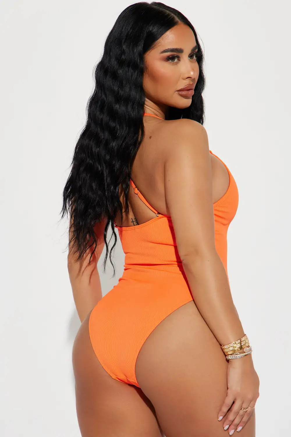 Davina 1 Piece Swimsuit  - Orange