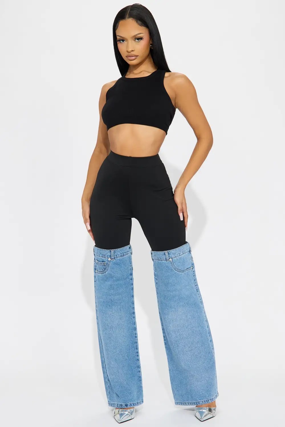 Feeling Some Type Of Way Stretch Flare Jeans - Light Wash