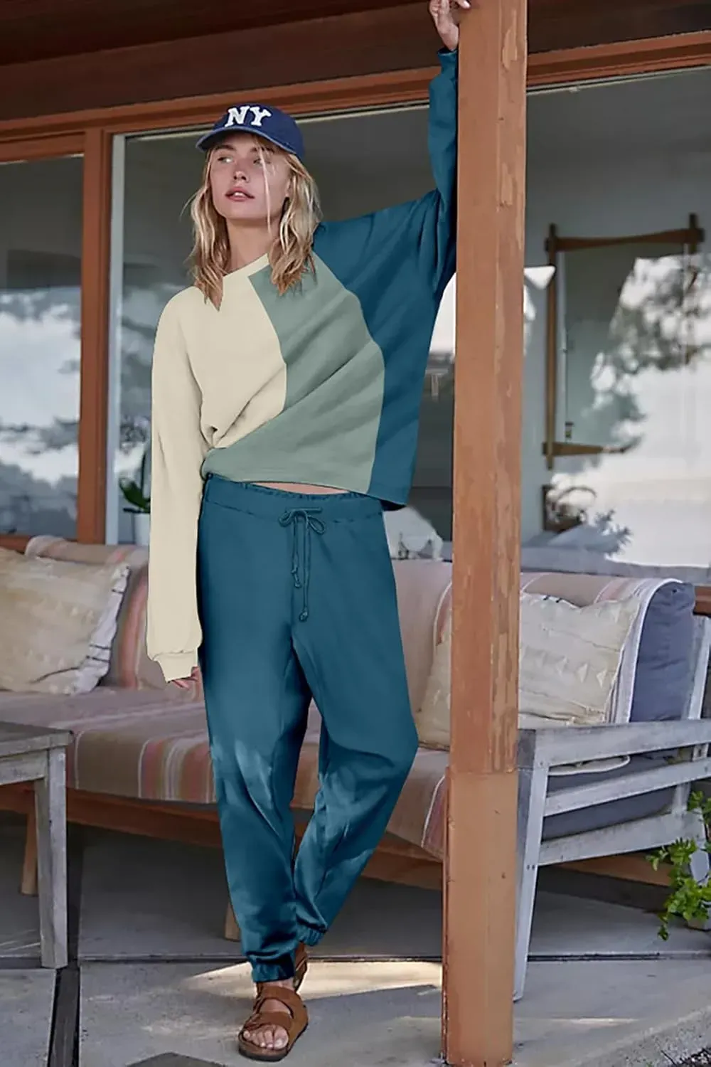 Lounge Sets for Women Two Piece Outfits Sweatsuits Sets Long Pant Loungewear Workout Athletic Tracksuits