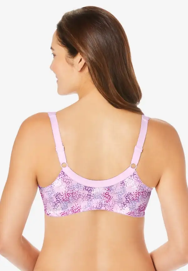 3-Pack Front-Close Cotton Wireless Bra