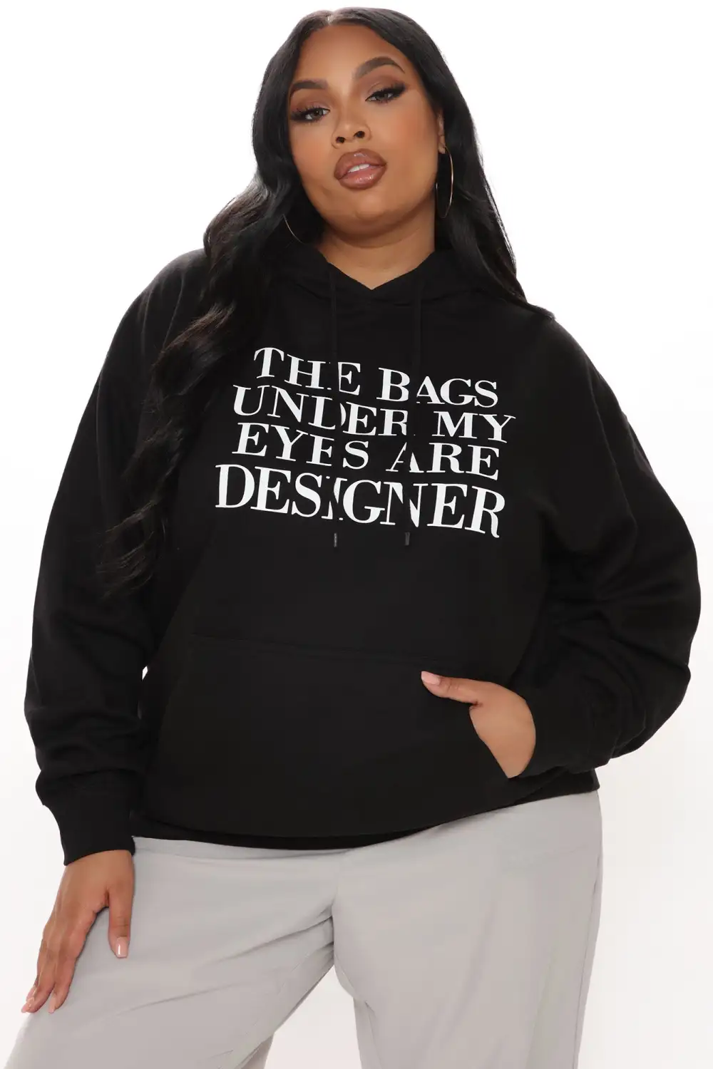 The Bags Are Designer Hoodie - Black