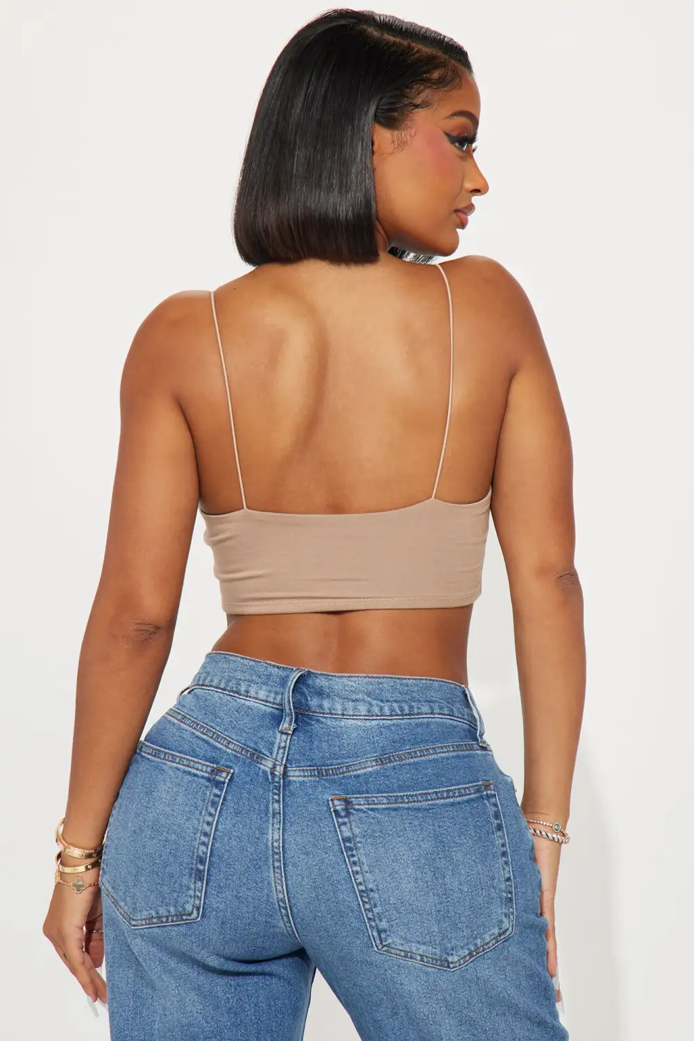 Kiki Super Cropped Top - Mocha