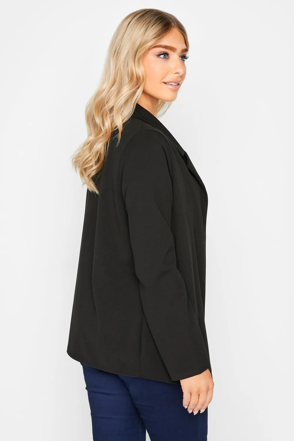 M&Co Black Scuba Blazer