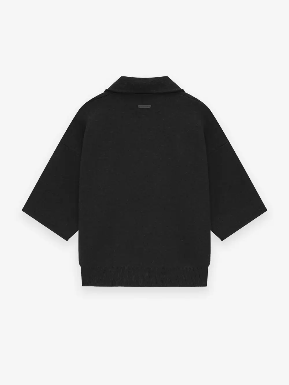 Merino Short Sleeve Polo Sweater