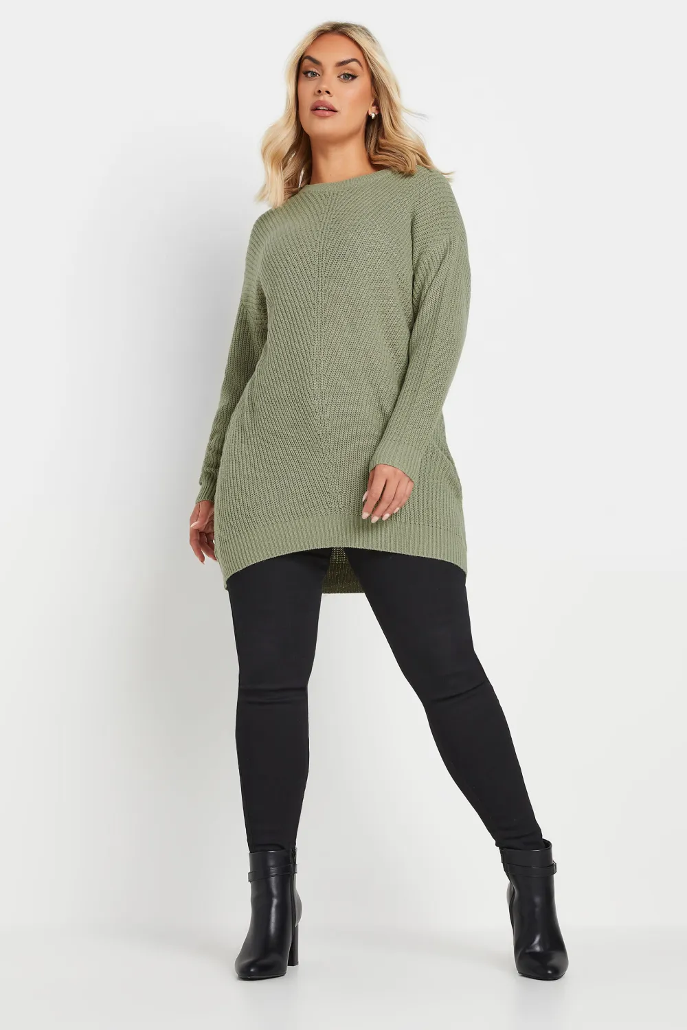 YOURS Curve Pink Essential Knitted Jumper