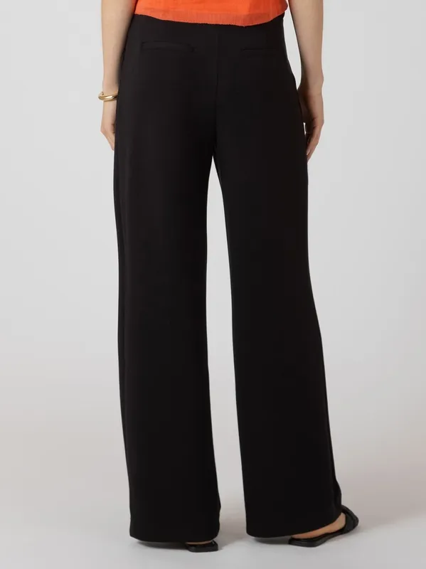 Wide Leg Knit Pull-On Trouser