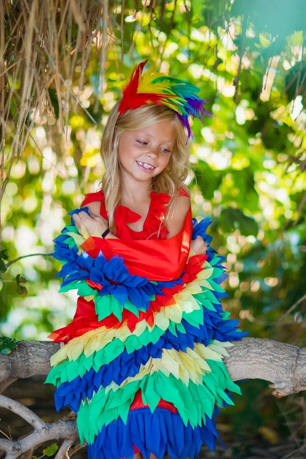Rainbow Parrot Costume - 3 Piece Set
