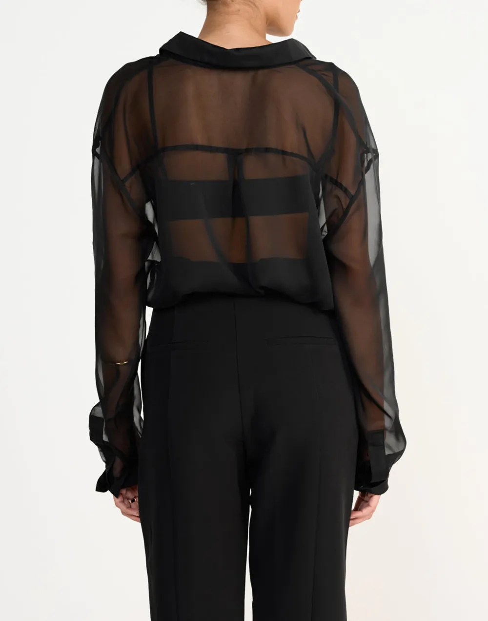 Fashionable Transparent Women's Shirt