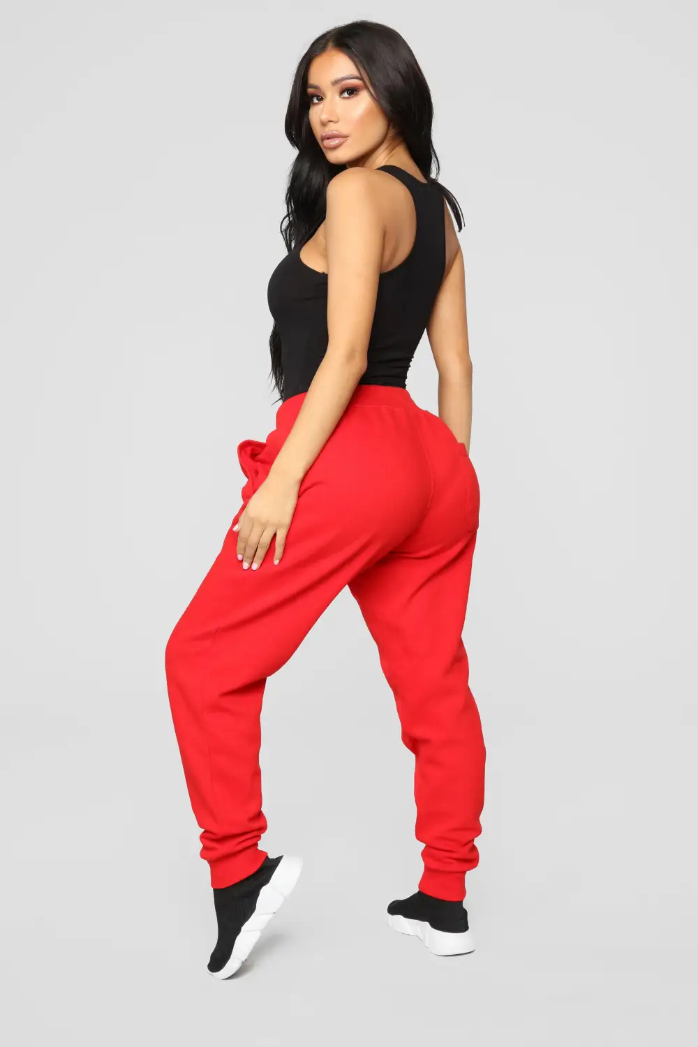 Davina Basic Tank Bodysuit - Black