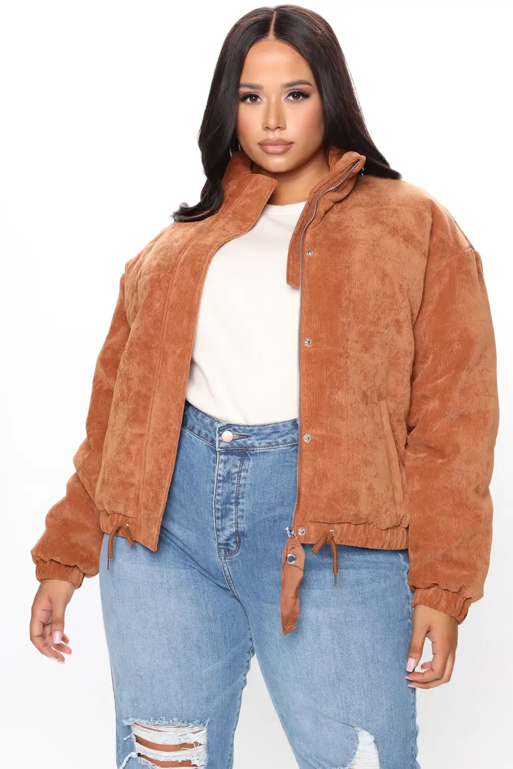 Cover Your Tracks Puffer Jacket - Camel