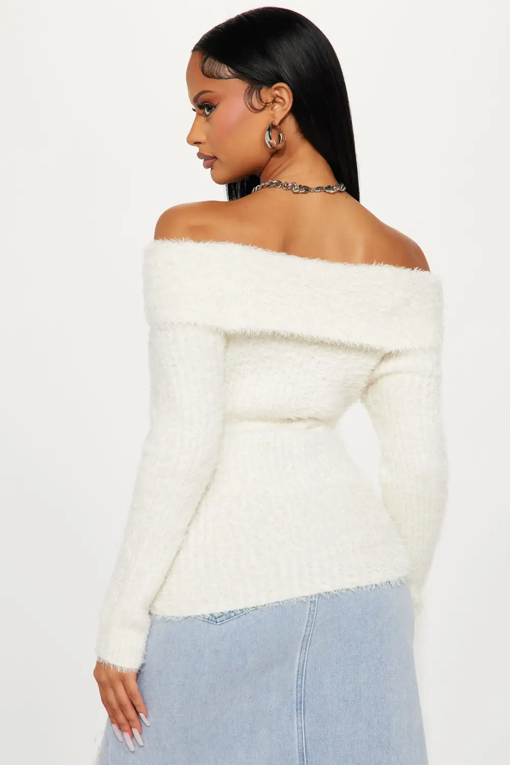 Antonia Sweater Top - Ivory