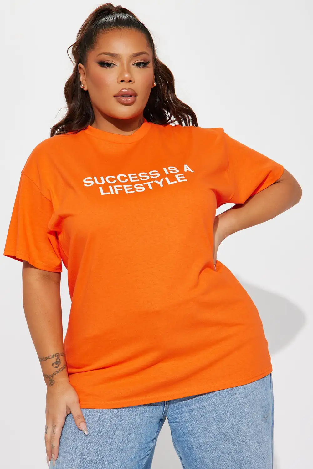 Success Is A Lifestyle T-Shirt - Orange