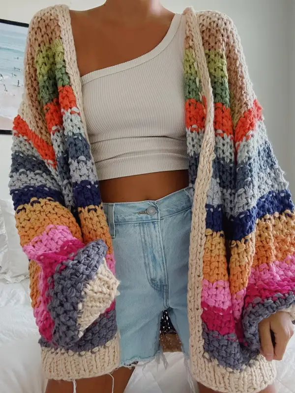 EARTH TONE CARDIGAN