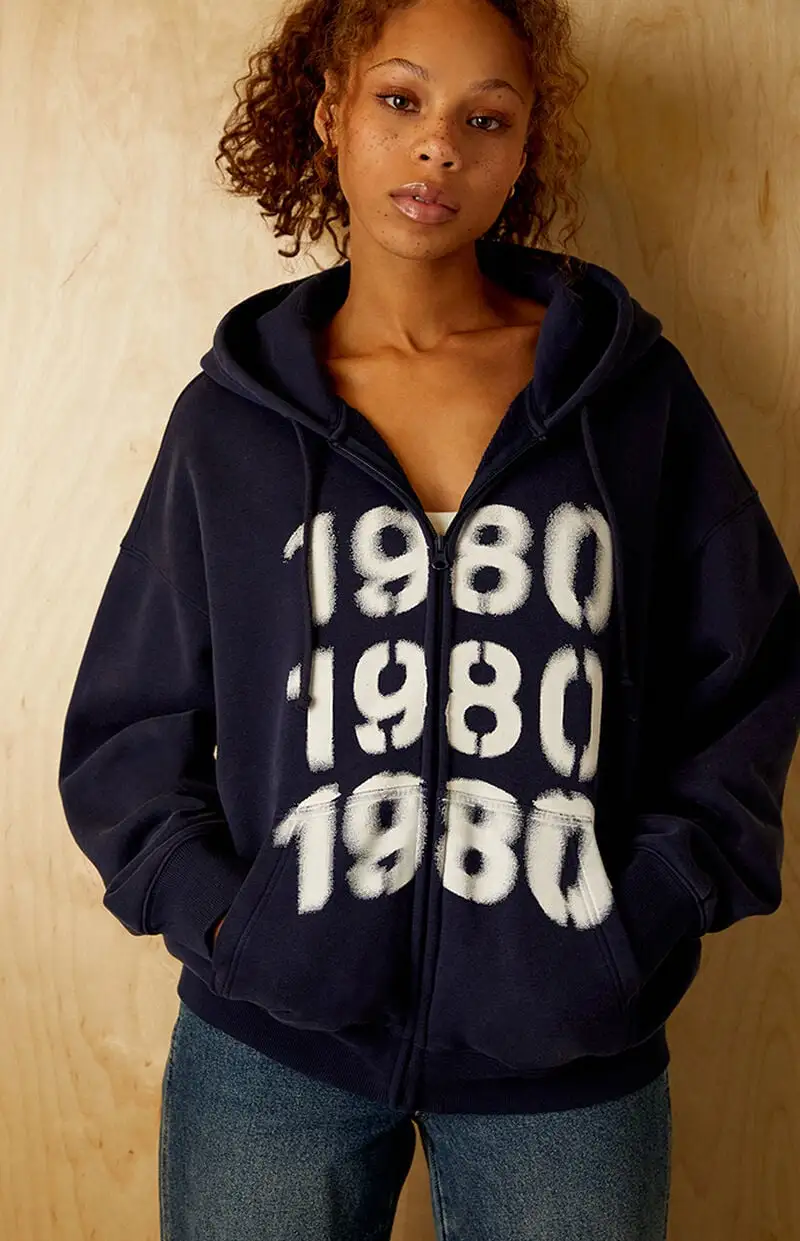 PacSun 1980 Repeat Full Zip Hoodie