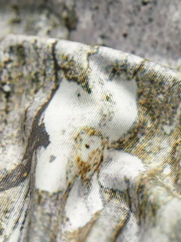 Große Größen Geblümt Lässig V-Ausschnitt Kurzarm Kleider