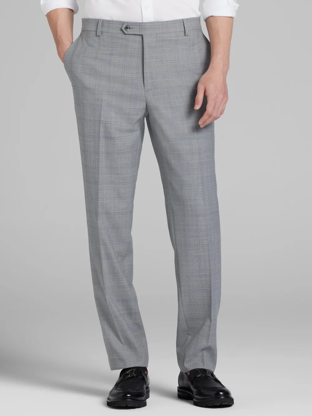 Joseph Abboud Classic Fit Plaid Suit Pants