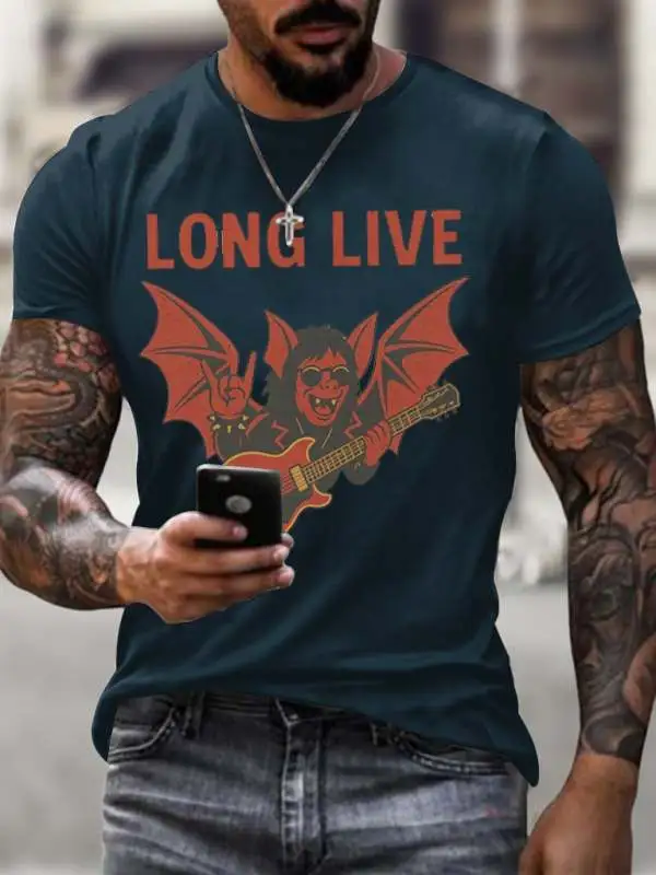 Men's Long Live OZ Printed Shirt