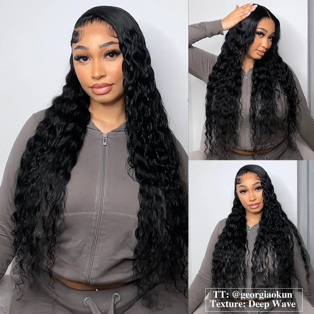 Flash Sale | @bigekane Recommend #1 Jet Black 13x6 FULL Lace Frontal Wig 16-34 Inches Human Hair Wigs