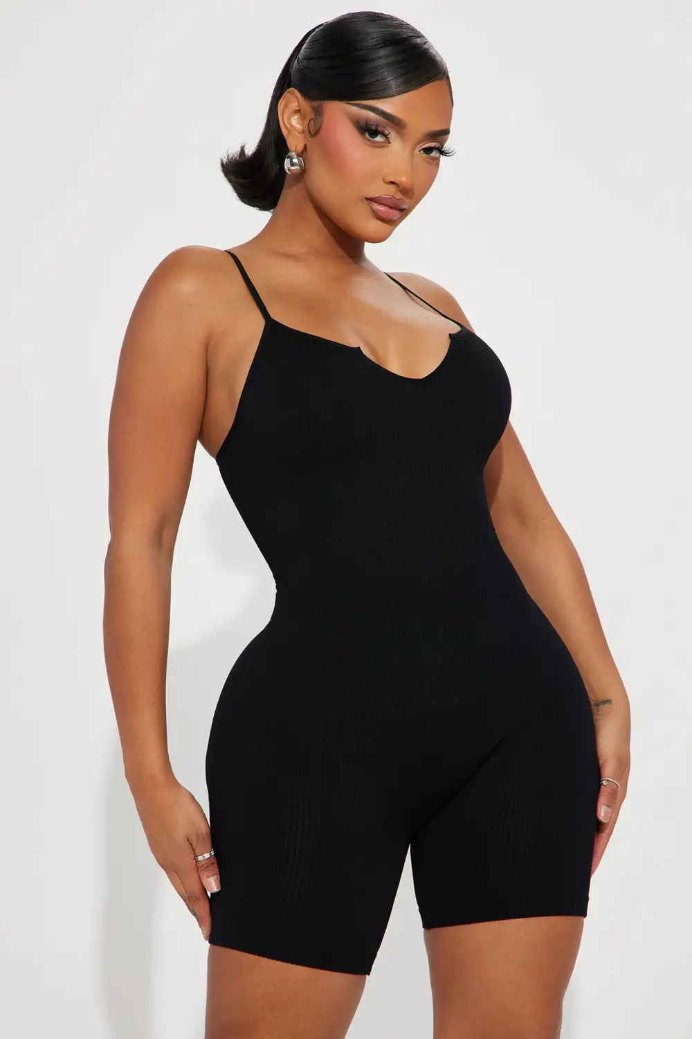 Indie Seamless Romper - Black