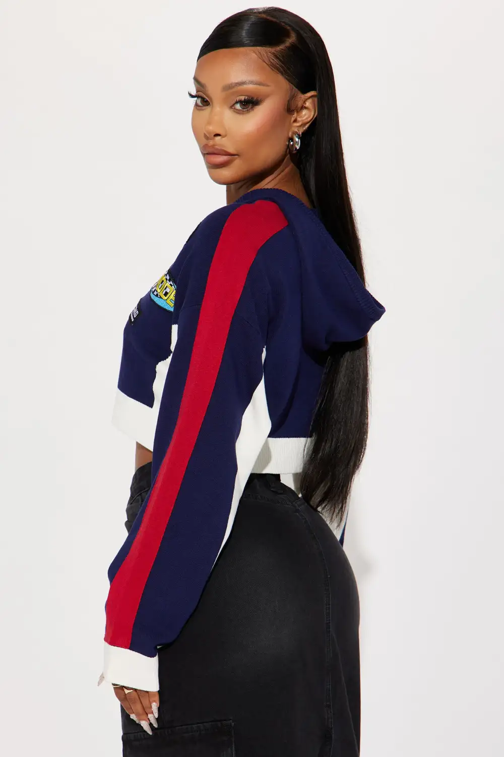 Rough Racer Moto Sweater - Navy/combo