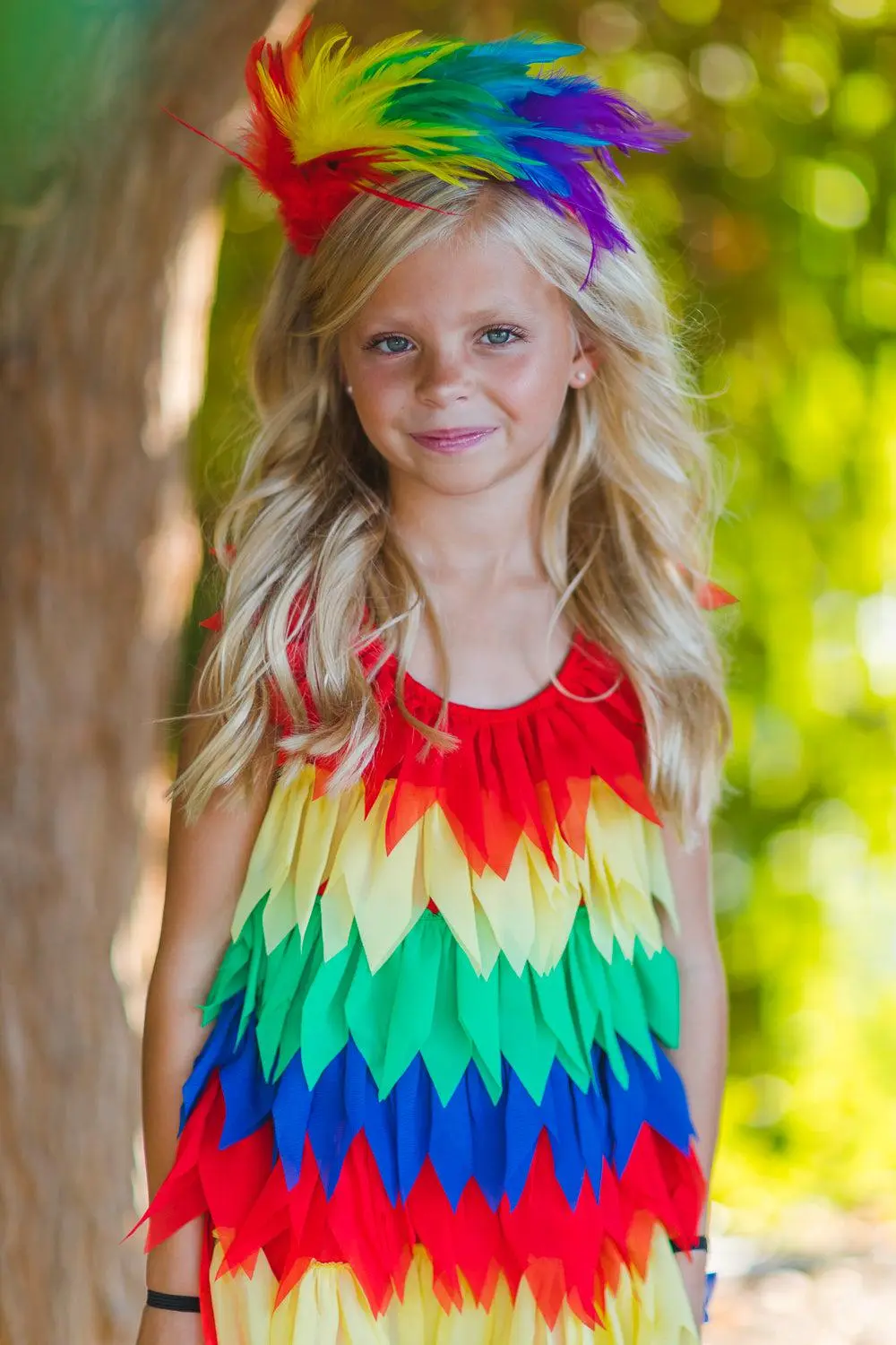 Rainbow Parrot Costume - 3 Piece Set