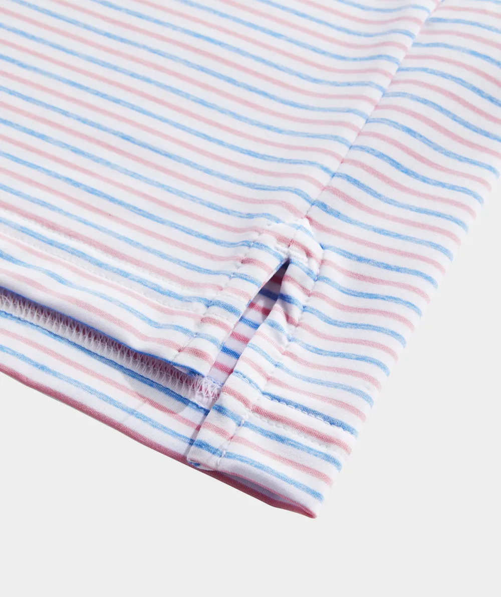 Tri-Color Bradley Stripe Sankaty Polo