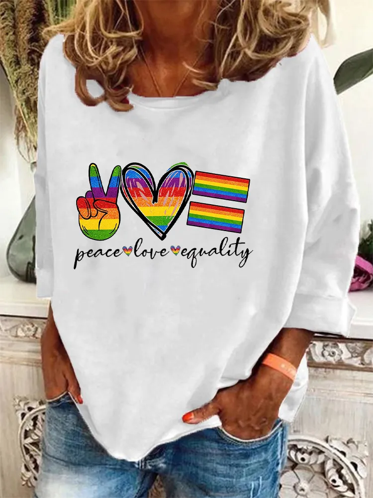 Women'S Pride Month V-Neck Short-Sleeved T-Shirt