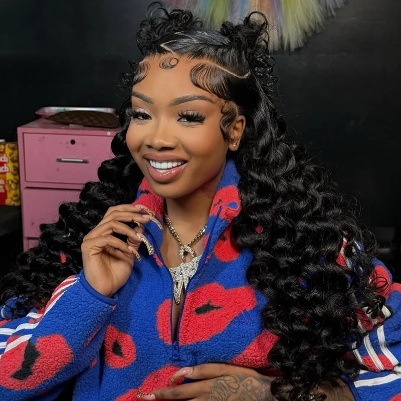 Affordable 13×6 Full Lace Loose Deep Wave Human Hair Wig Sterly Hair