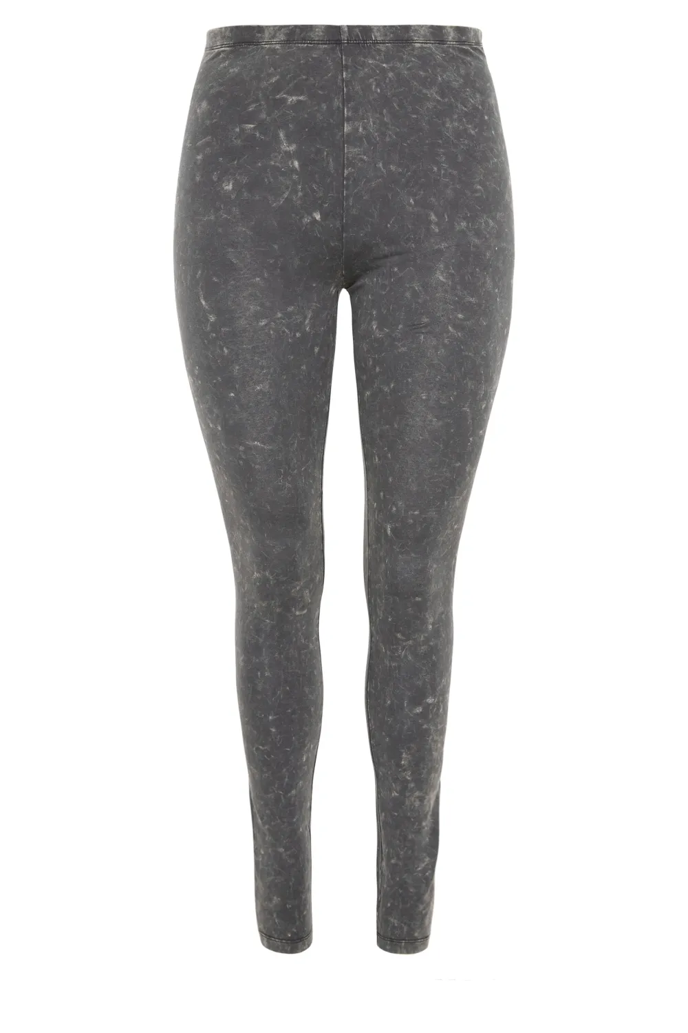 YOURS Curve Blue Acid Wash Stretch Leggings