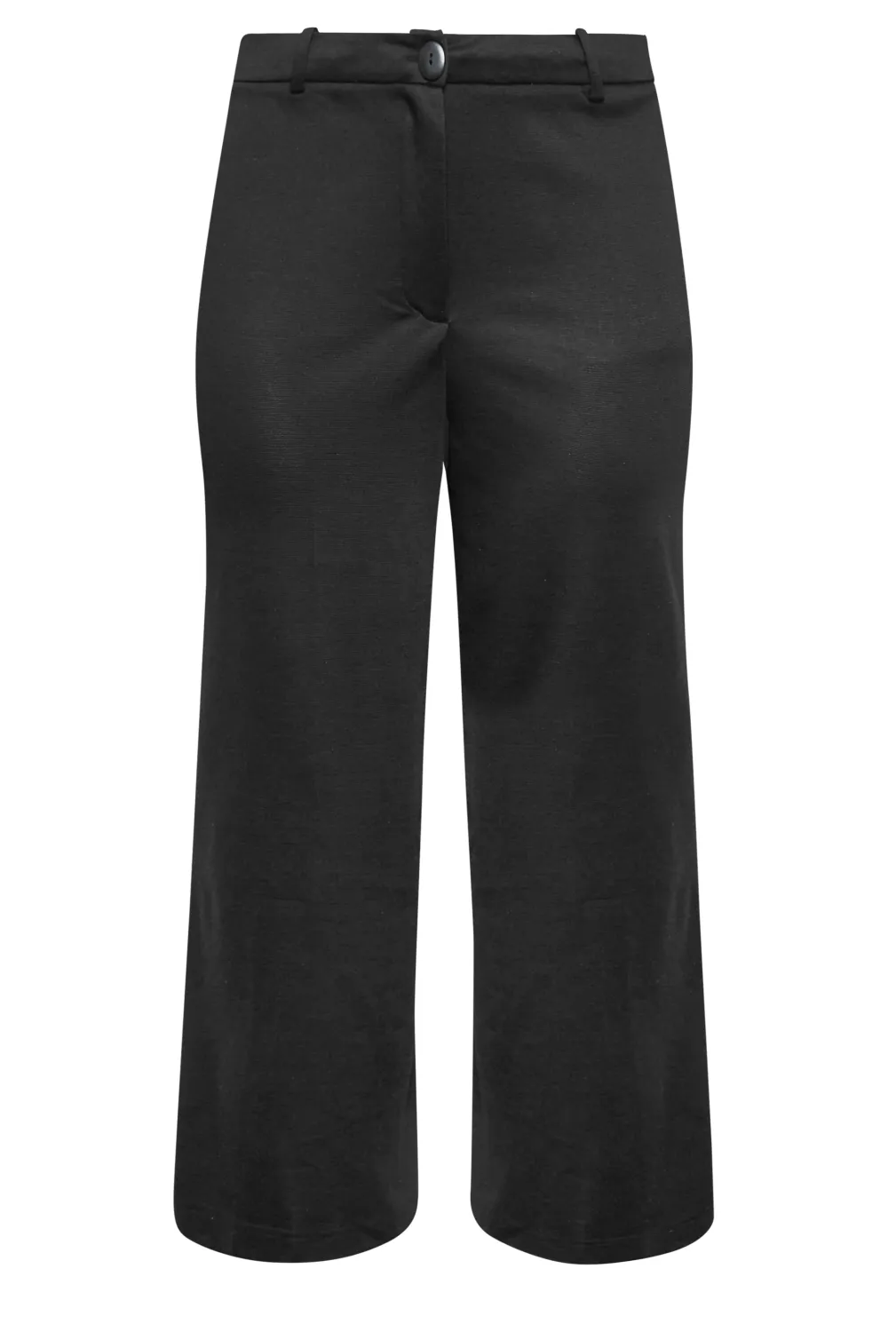 YOURS Curve Pink Wide Leg Button Up Trousers
