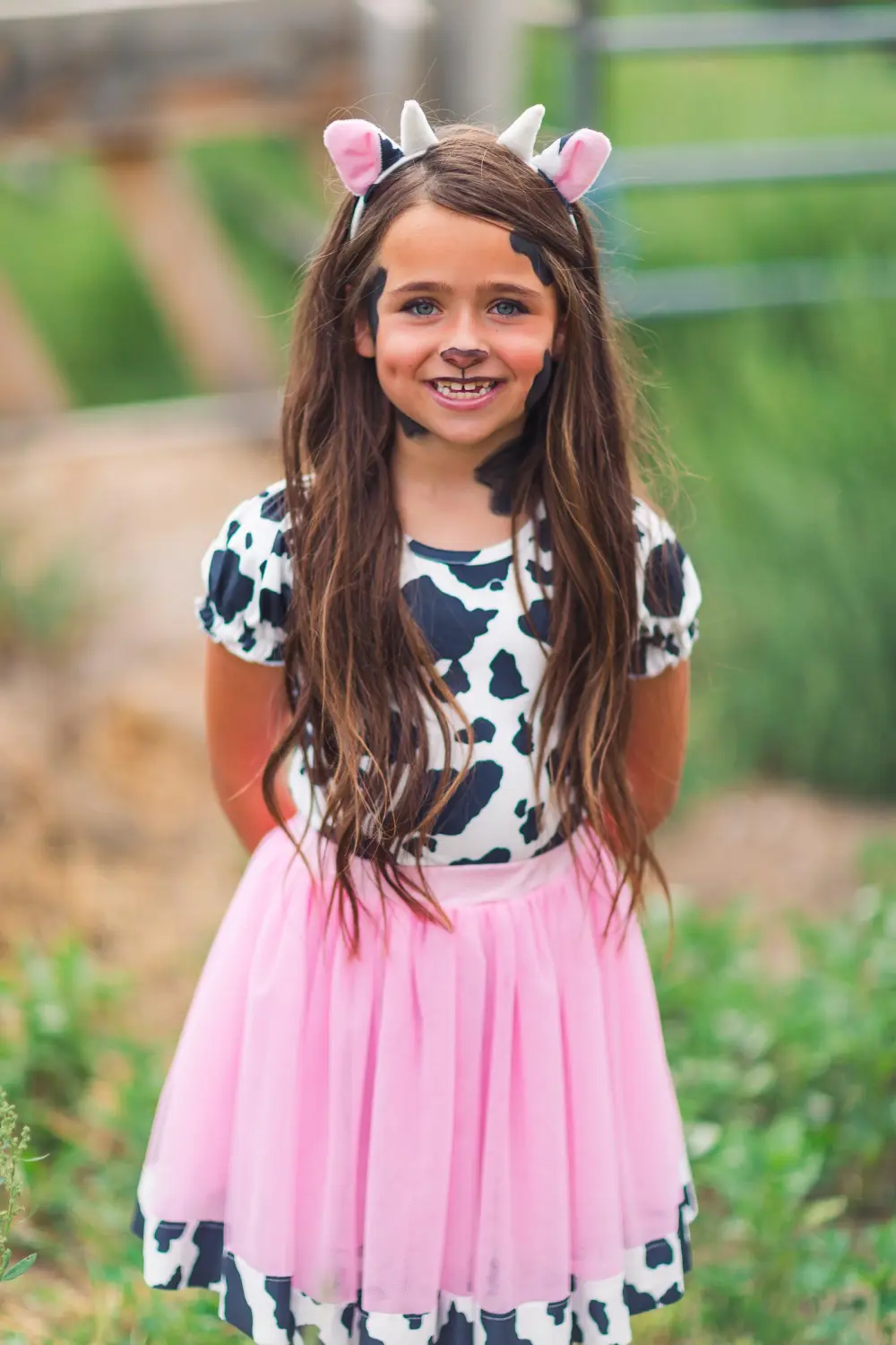 Pink Cow Costume - 5 Piece Set