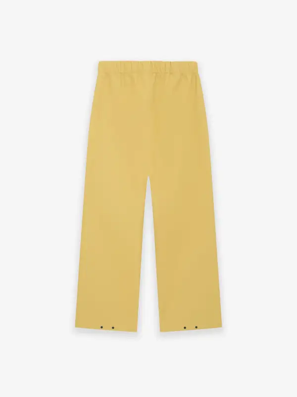 Rubberized Knee Pleat Wide Leg Pant