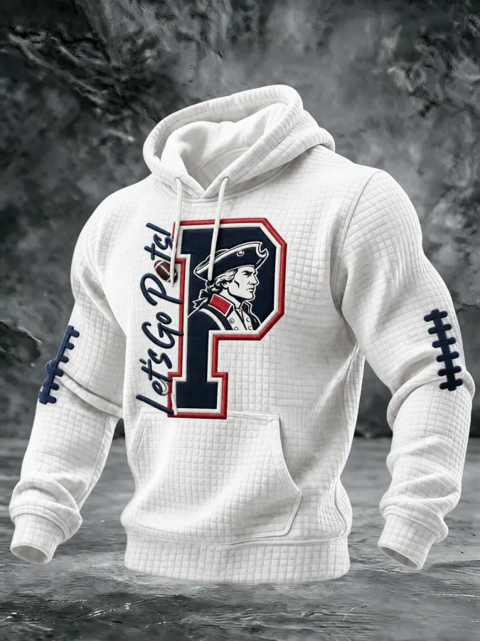 Men'S Football Fans Printed Hooded Sweatshirt