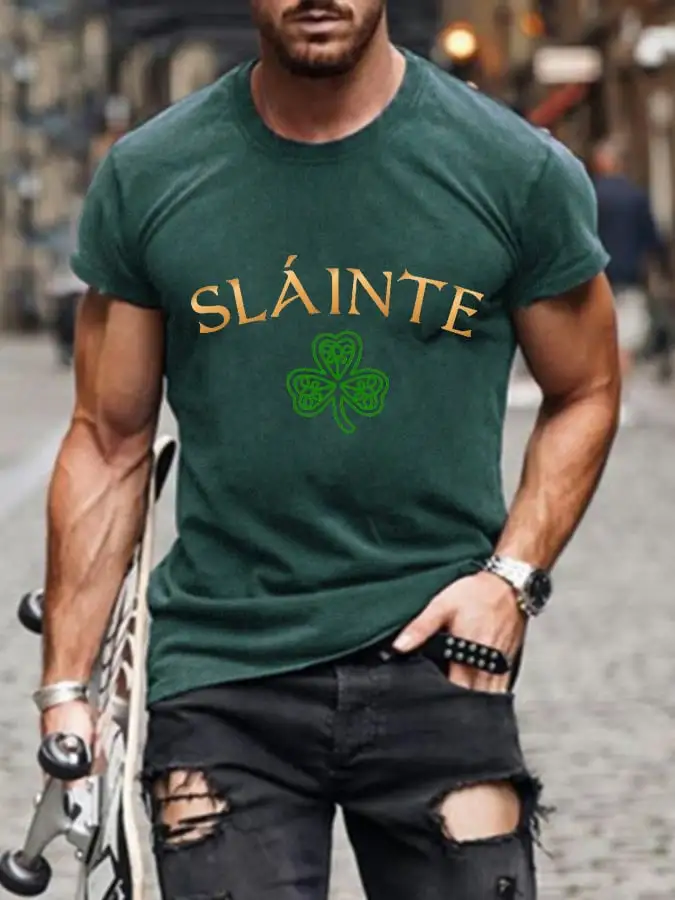 Men's Slainte St. Patrick's Day Casual Tee