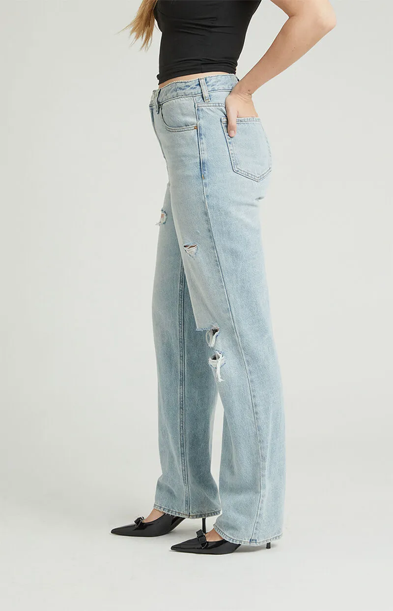 PacSun Light Indigo Ripped '90s Boyfriend Jeans