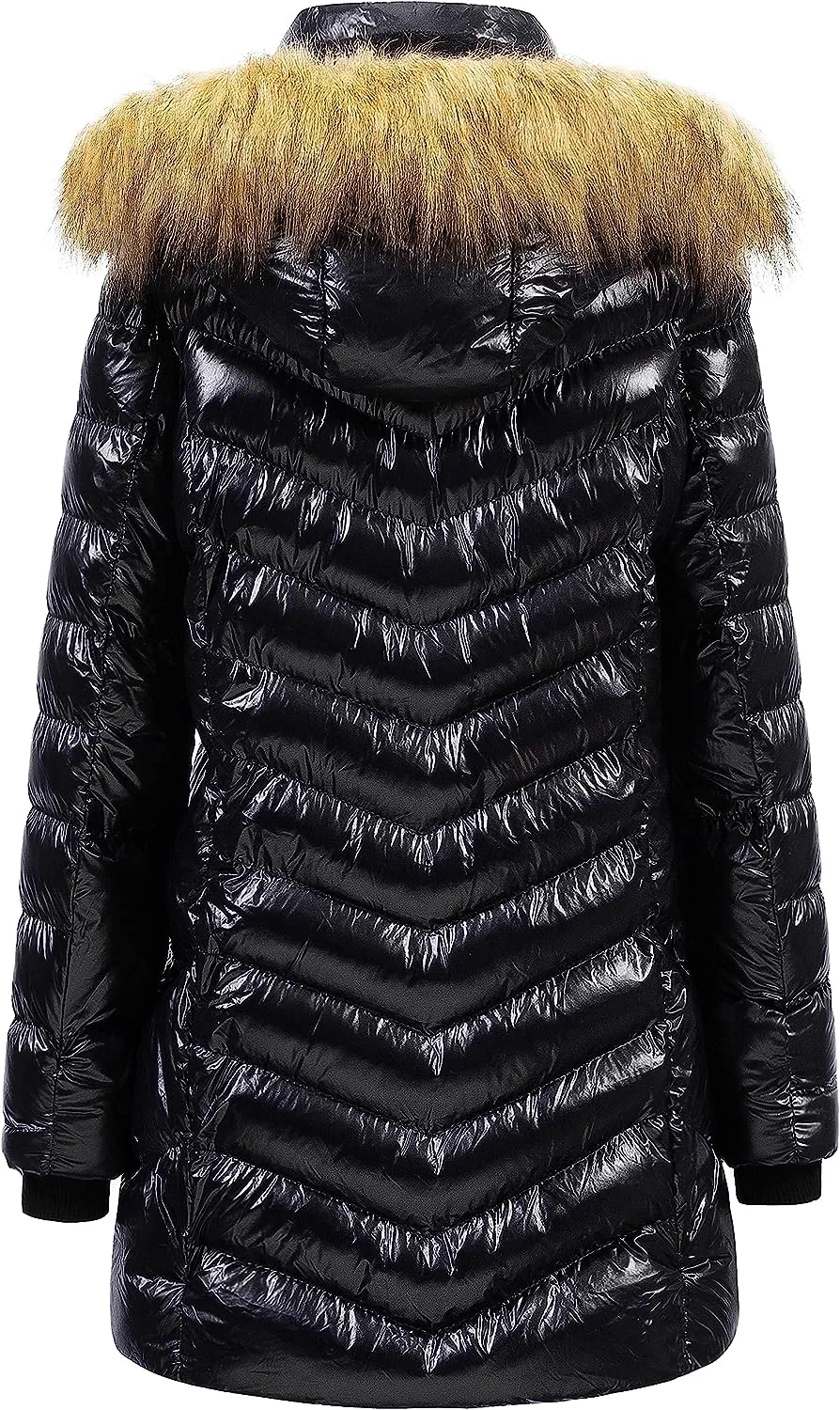 US Women's Winter Hooded Coat Waterproof Warm Long Puffer Jacket Parka