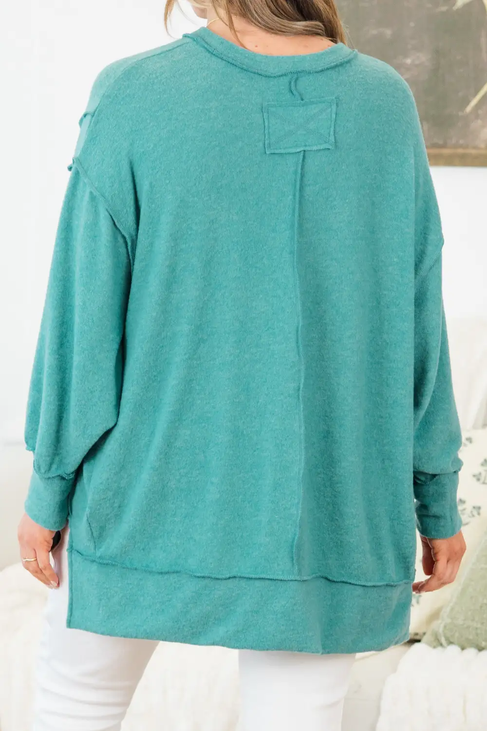 Say Hello Sweater, Dusty Teal