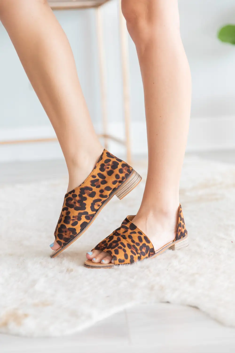 Meet You There Brown Leopard Flats