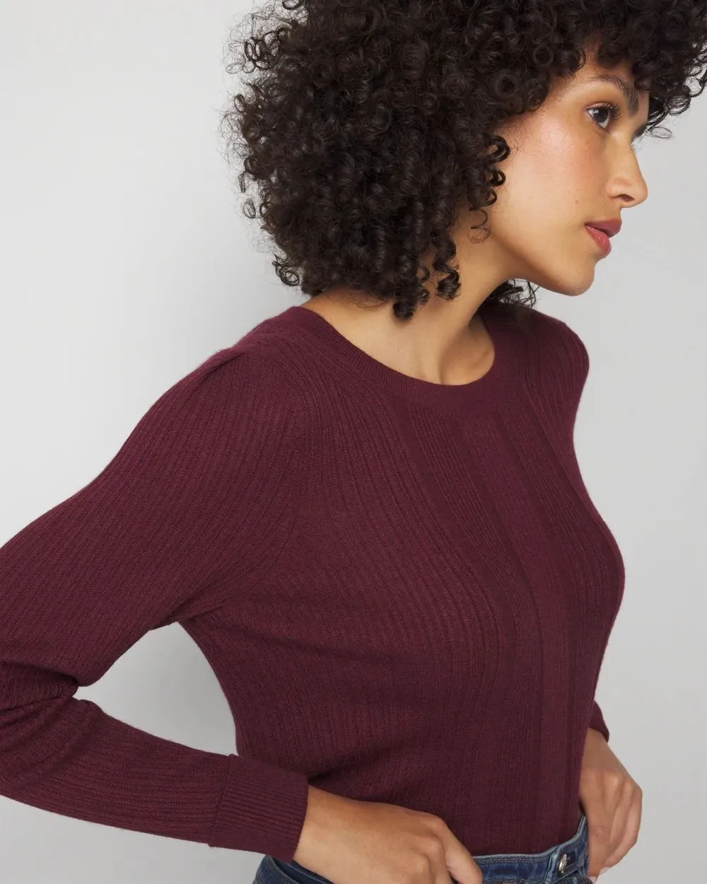 Cashmere Blend Crewneck Sweater