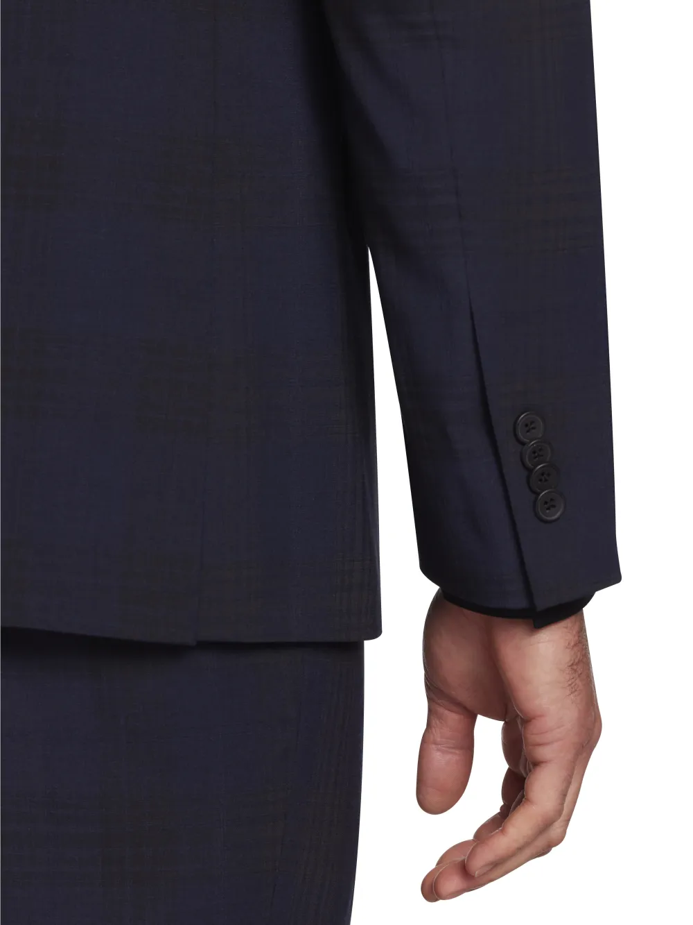 Awearness Kenneth Cole Modern Fit Plaid Suit Jacket