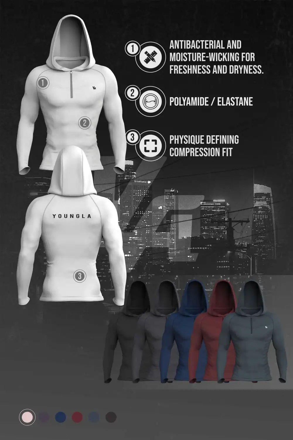 832 -  SuperVillain Compression Hoodies