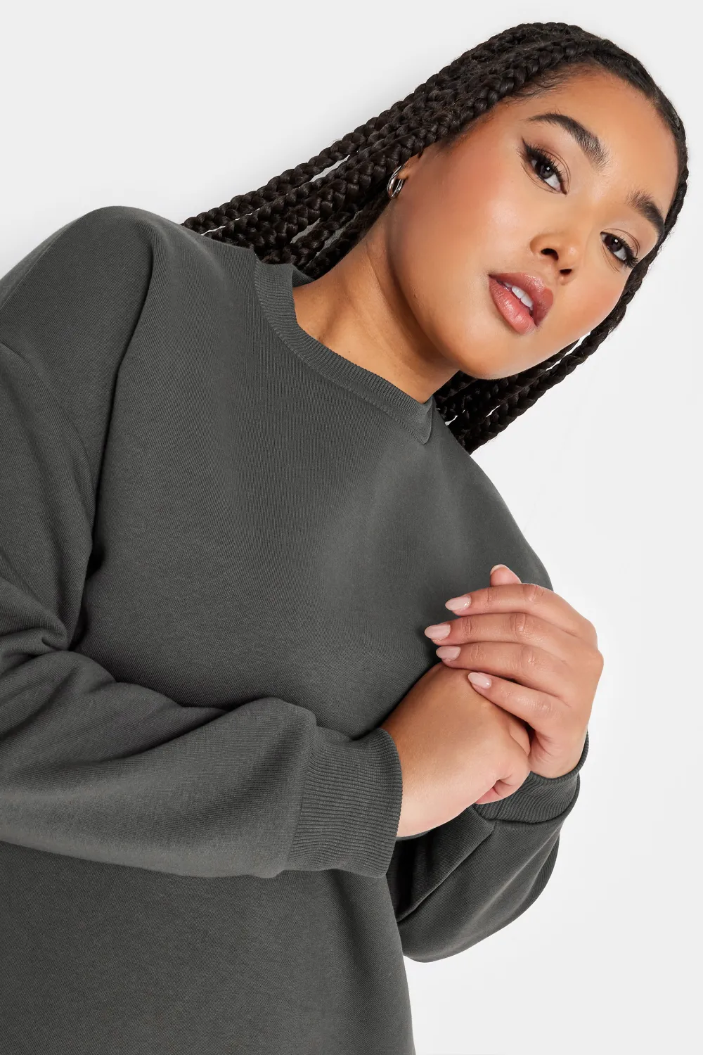 YOURS Curve Black Sweatshirt Dress