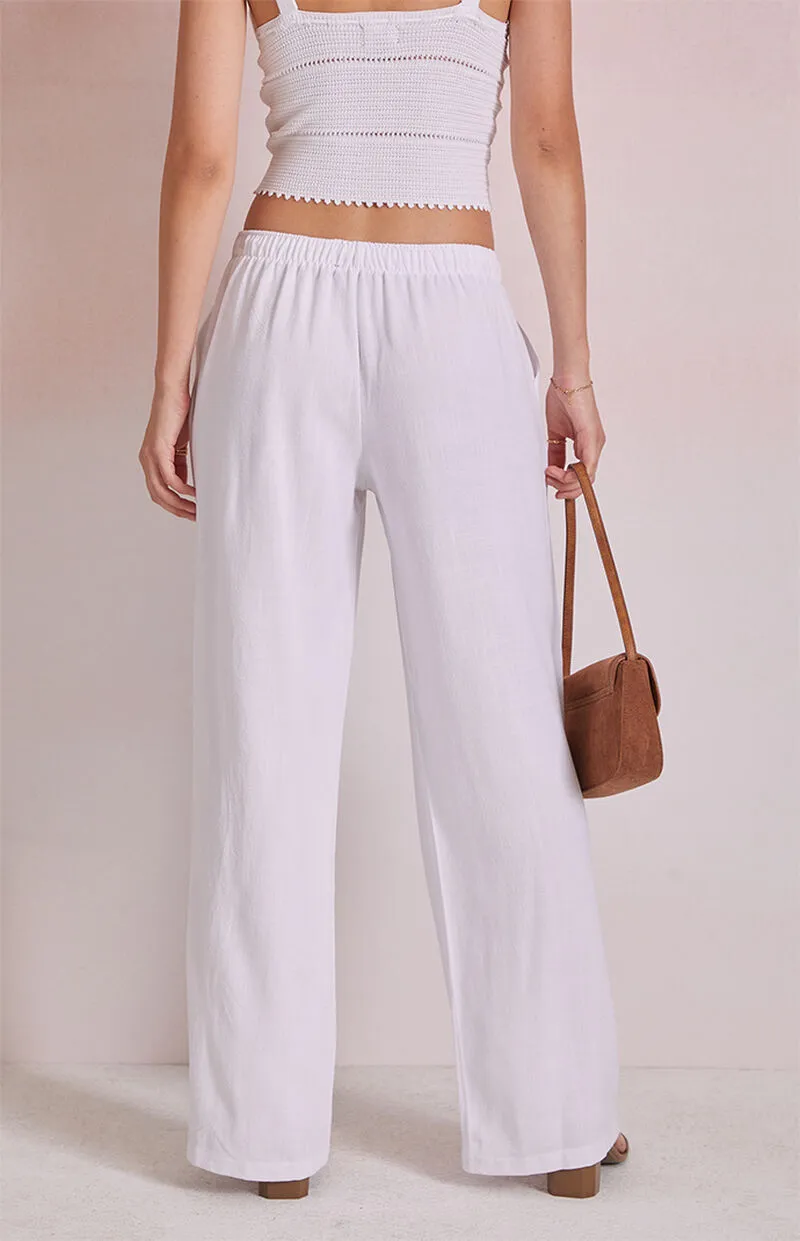 Beverly and Beck Linen Pull-On Pants