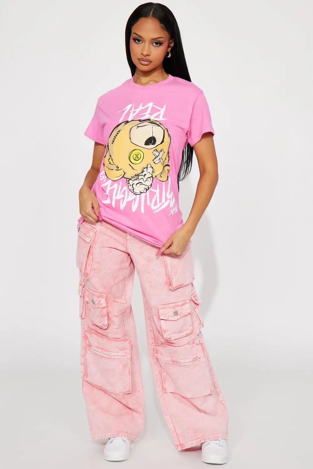 Today Is Cancelled Graphic Tee - Pink