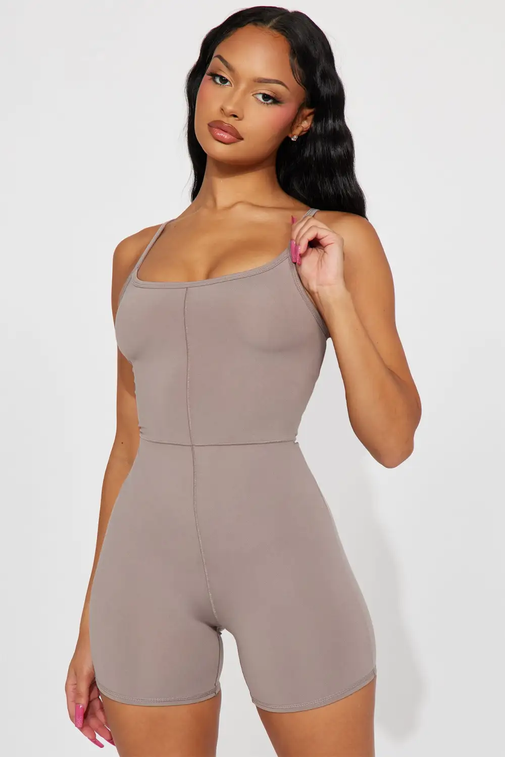 High Speed Active Romper - Charcoal