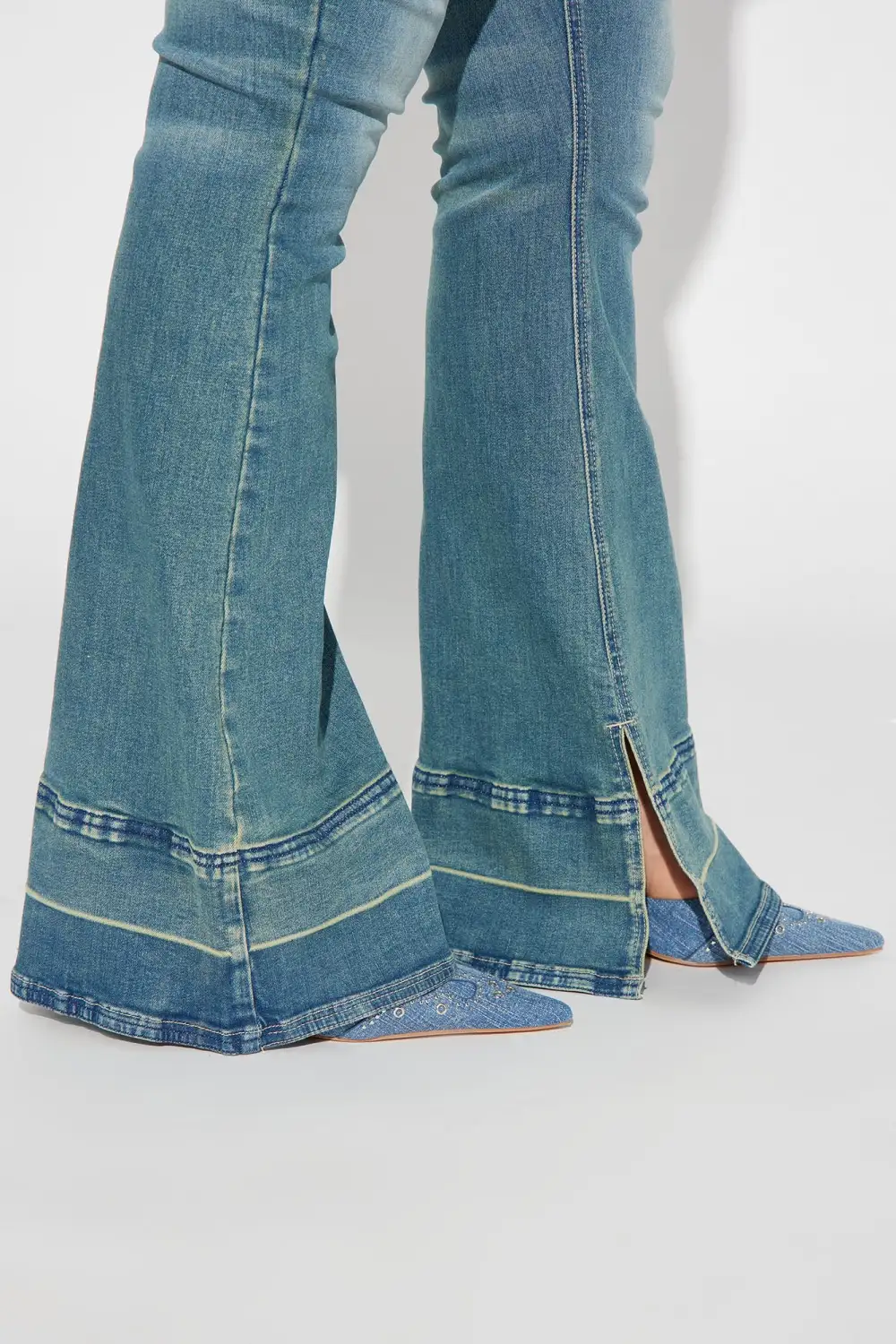 Playing Games Denim Jumpsuit - Denim