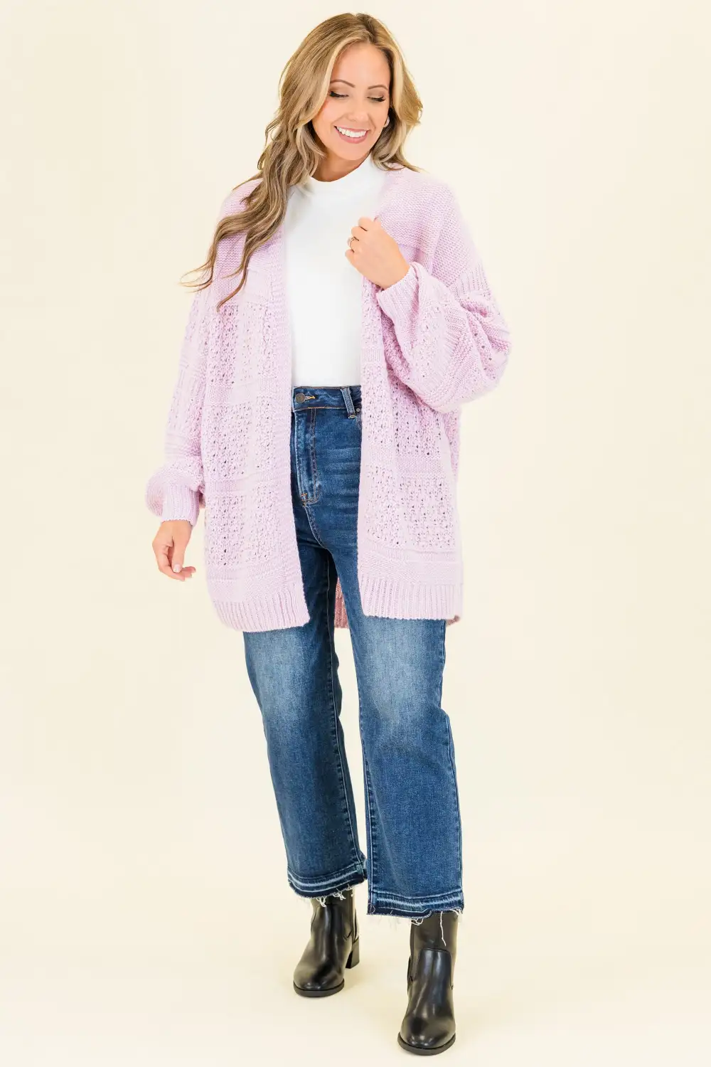 Keepin' Cozy Cardigan, Lavender