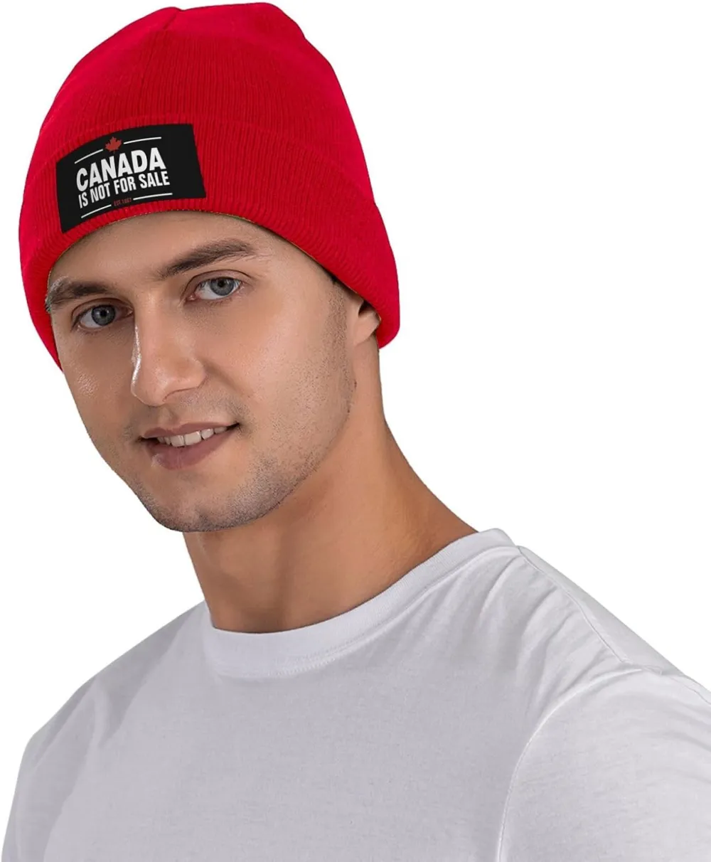 Canada is Not for Sale Unisex Beanie Knit Hat Winter Warm Skull Cap