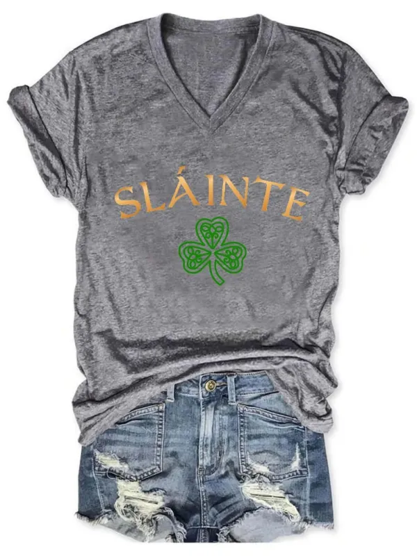 Women's Slainte St. Patrick's DayPrint T-Shirt